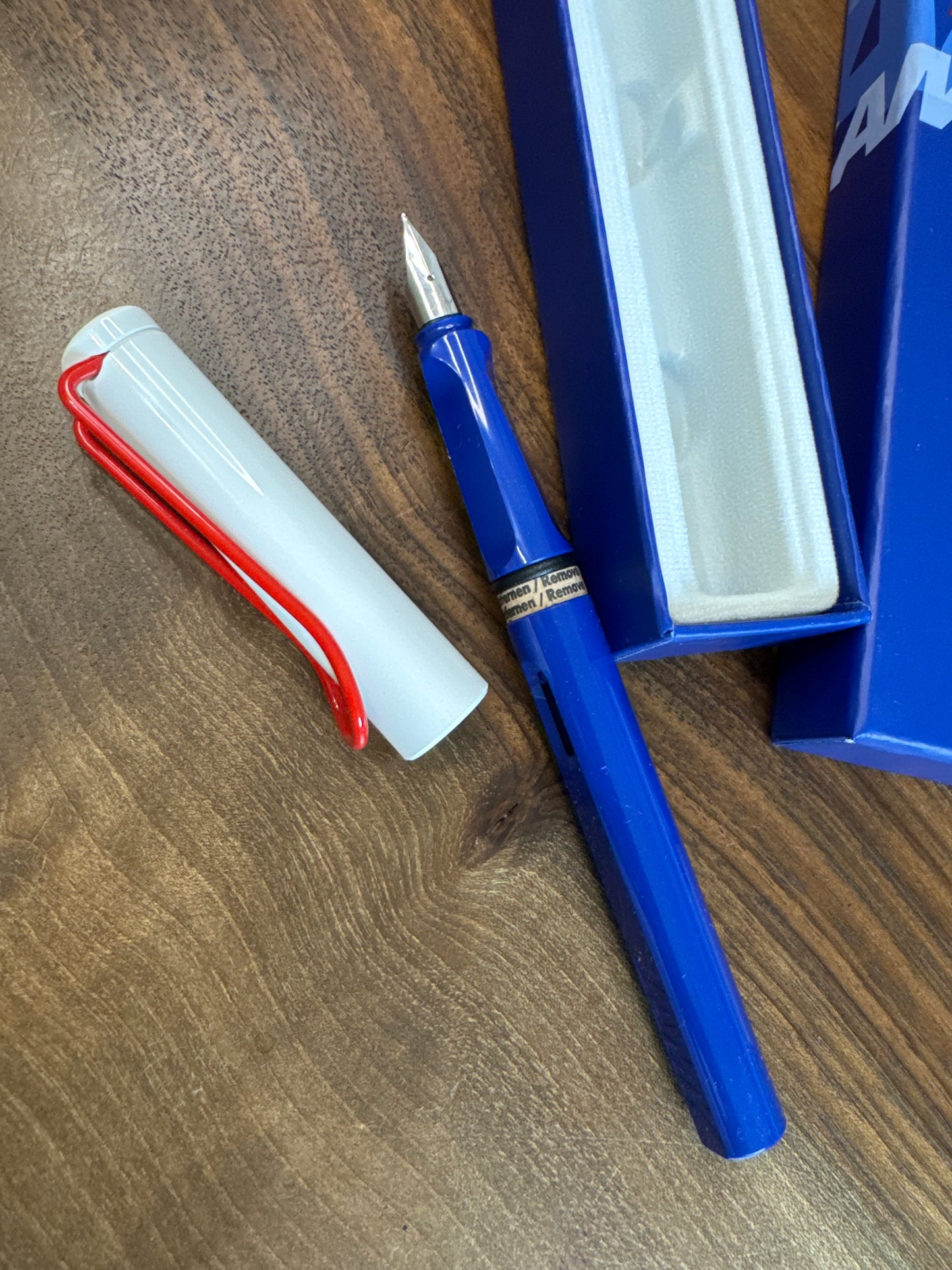 Lamy Safari Fountain Pen Red/White/Blue Medium Nib