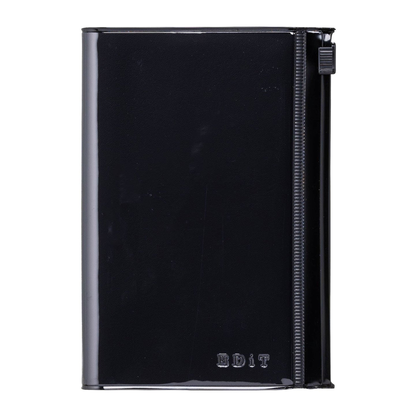 EDiT B7 Grid Notebook with PVC Cover & Zipper Pocket: Kelly Green