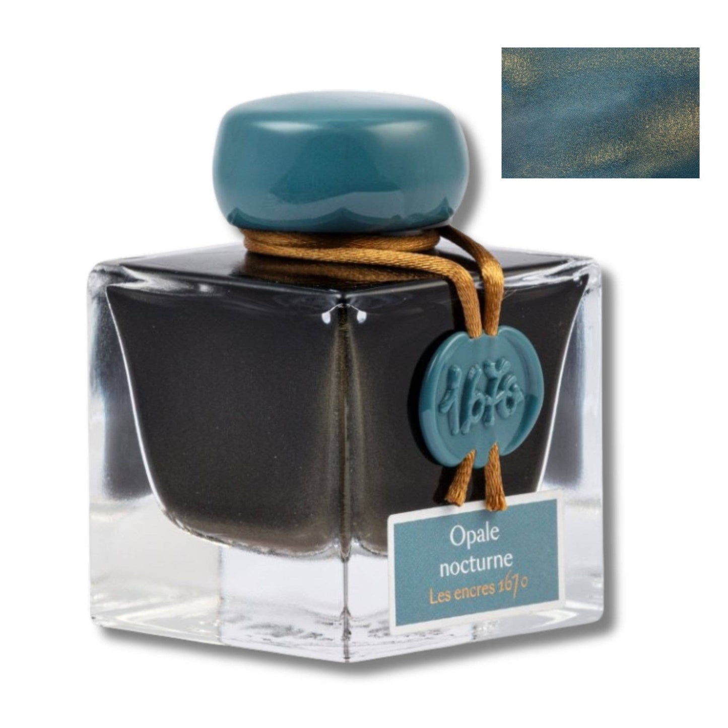 Herbin 1670 Anniversary Inks with Gold Shimmer  : Opale Nocturne