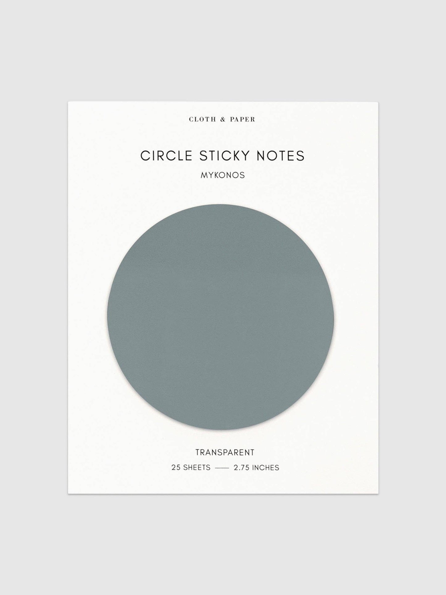 Transparent Circle Sticky Notes: Crêpe