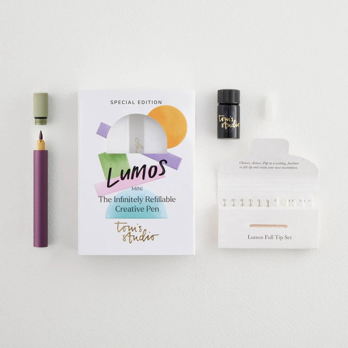 Lumos Mini - Colour Block: Cranberry - Sky Blue