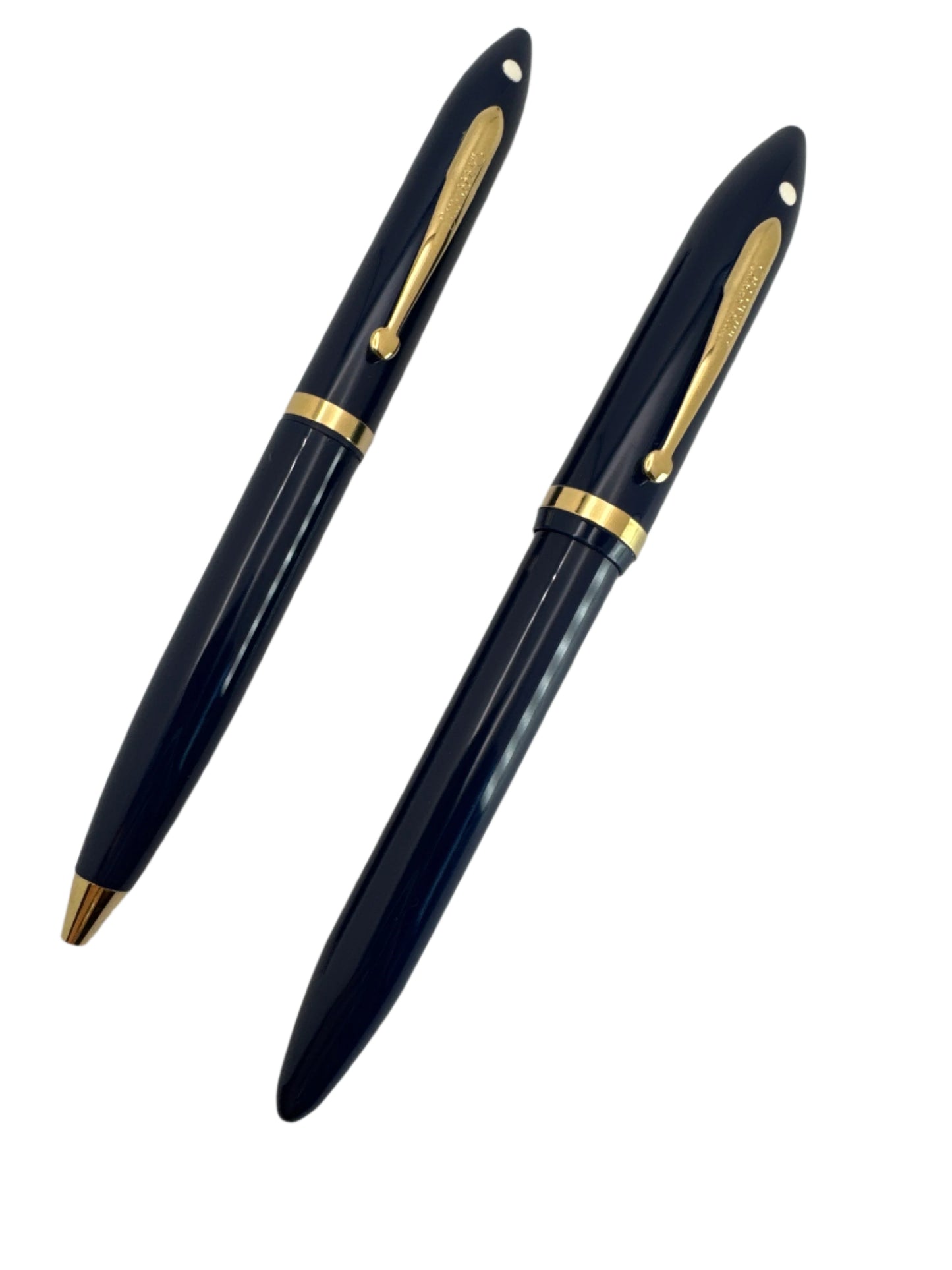 Sheaffer Balance White Dot Vintage set Fountain pen and Ballpoint Navy Blue