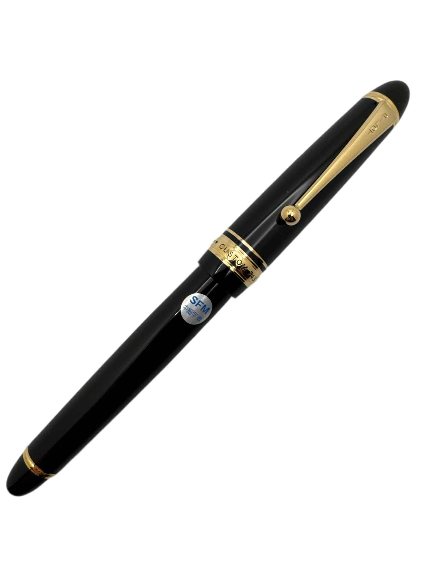 Pilot Custom 743 Black Fountain Pen SFM