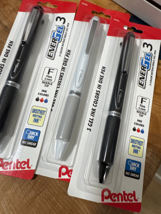 Energel  3 color pen