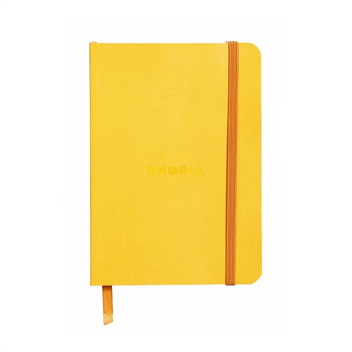 Rhodiarama Hardcover Webnotebook - 5.5 x 8.25 (A5): Anise (Lined Paper)