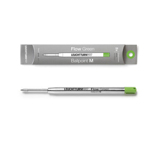 Leuchtturm Ballpoint Pen Refill for Drehgriffel - Flow Line: Green / Medium