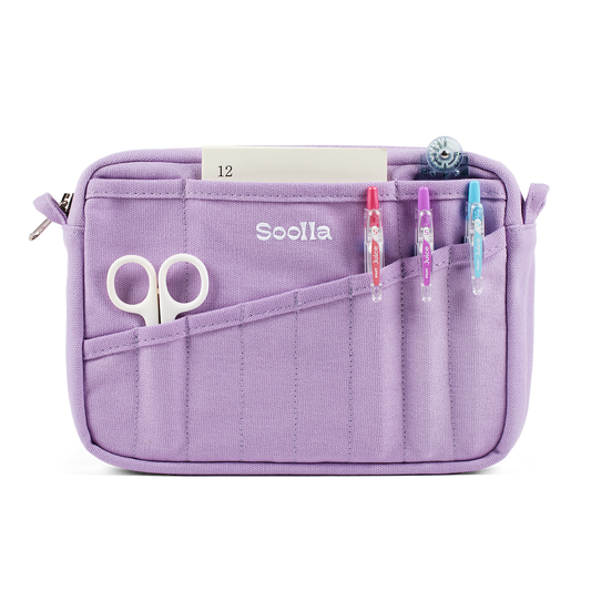 Soolla® Studio Pouch, Lilac Love (Stationery Pouch): Lilac Love