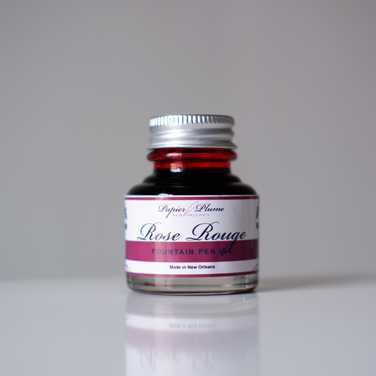 Papier Plume Classic Fountain Pen Inks 30ml: Rose Rouge
