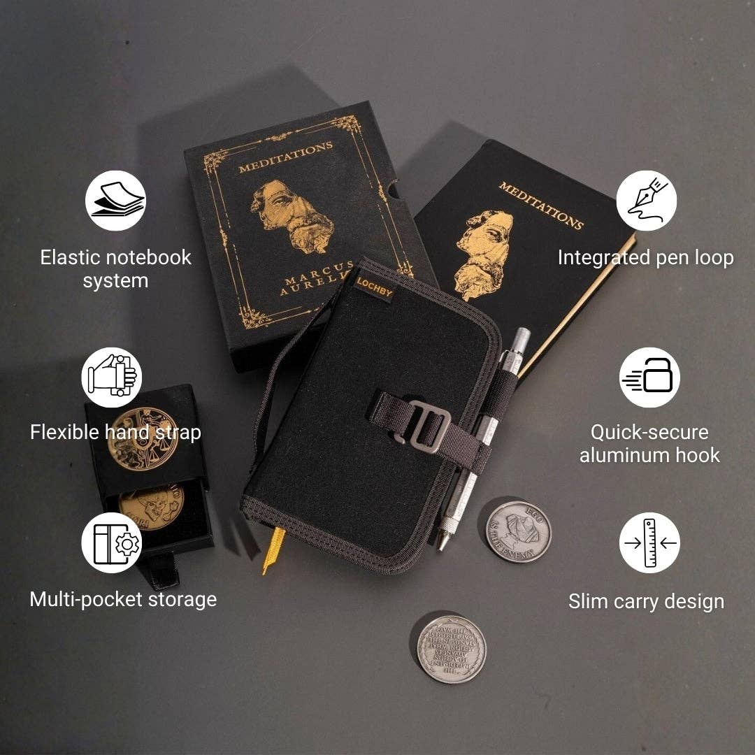 Lochby Mini Field Journal: Nautical/Navy Gold