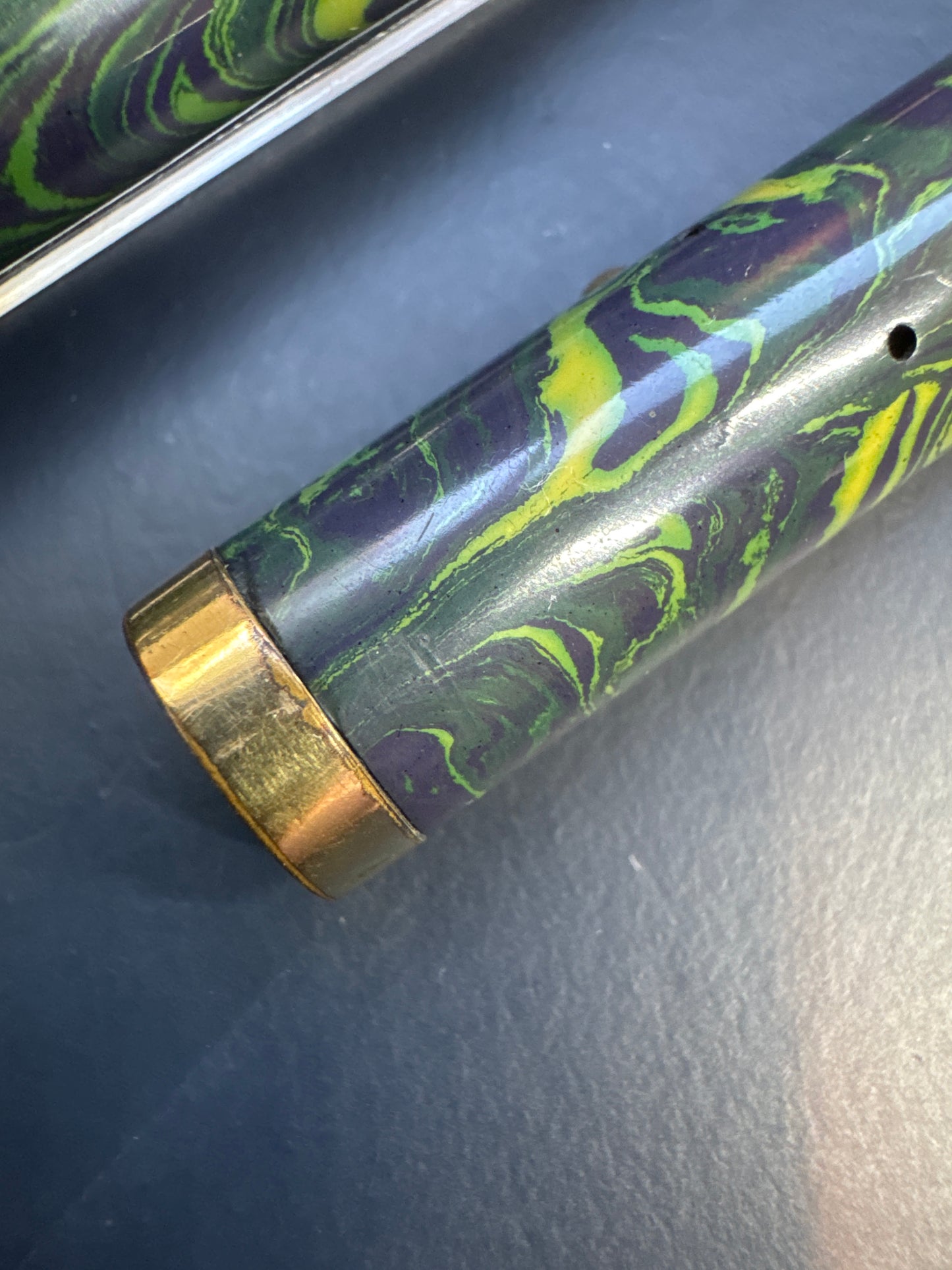 Waterman Ideal 94 Blue Green Ripple Fountain Pen ca.1928
