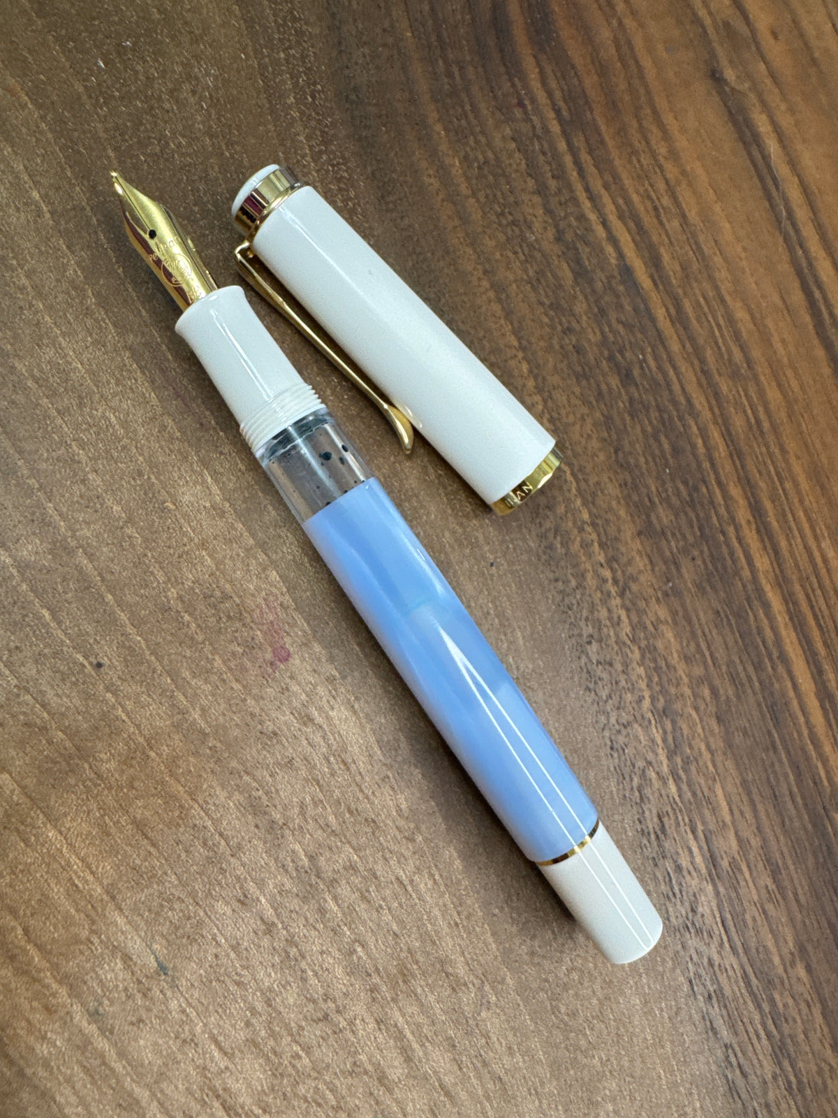 Pelikan M200 Pastel Blue Fountain Pen Fine Nib