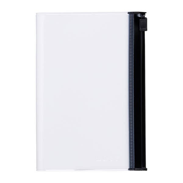 EDiT B7 Grid Notebook with PVC Cover & Zipper Pocket: Midnight Black