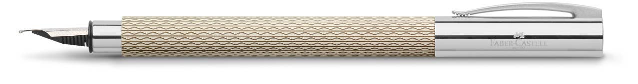Faber Castell Ambition OpArt Fountain Pens: White Sand