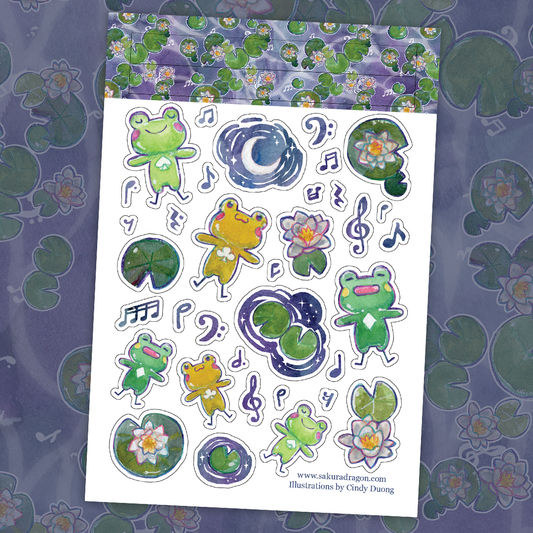Sakuradragon Seranade to the Moon Sticker Sheet
