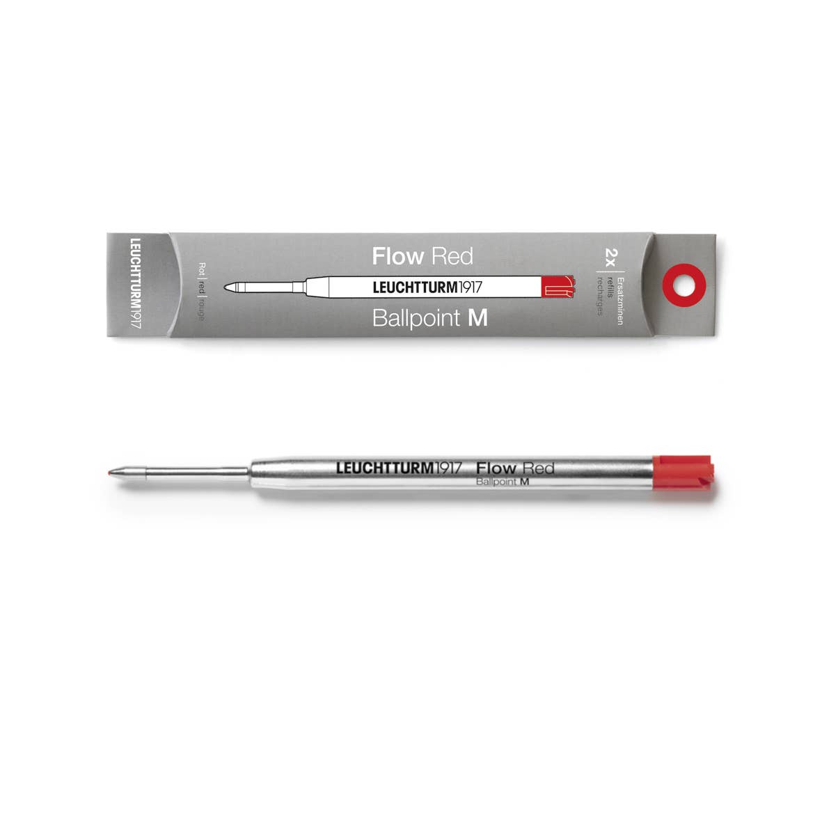 Leuchtturm Ballpoint Pen Refill for Drehgriffel - Flow Line: Black / Fine