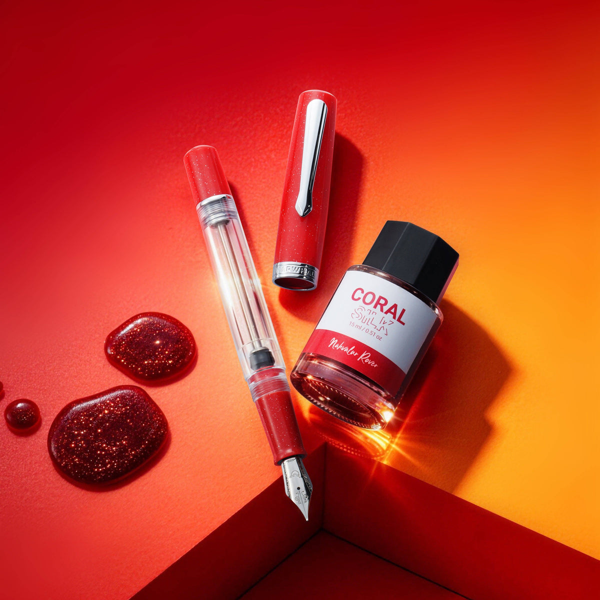 Nahvalur Original Plus Soft Coral Fountain Pen: Medium
