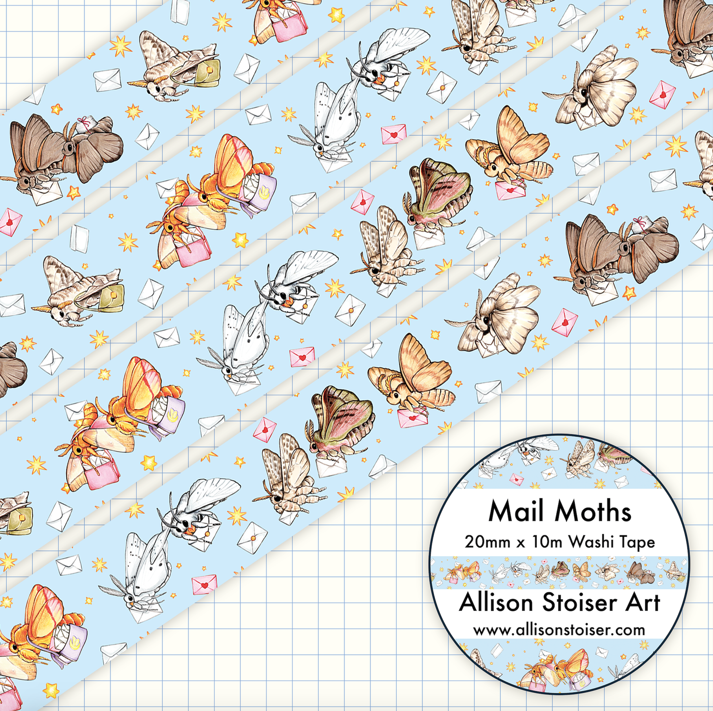 Mail Moths Washi Tape