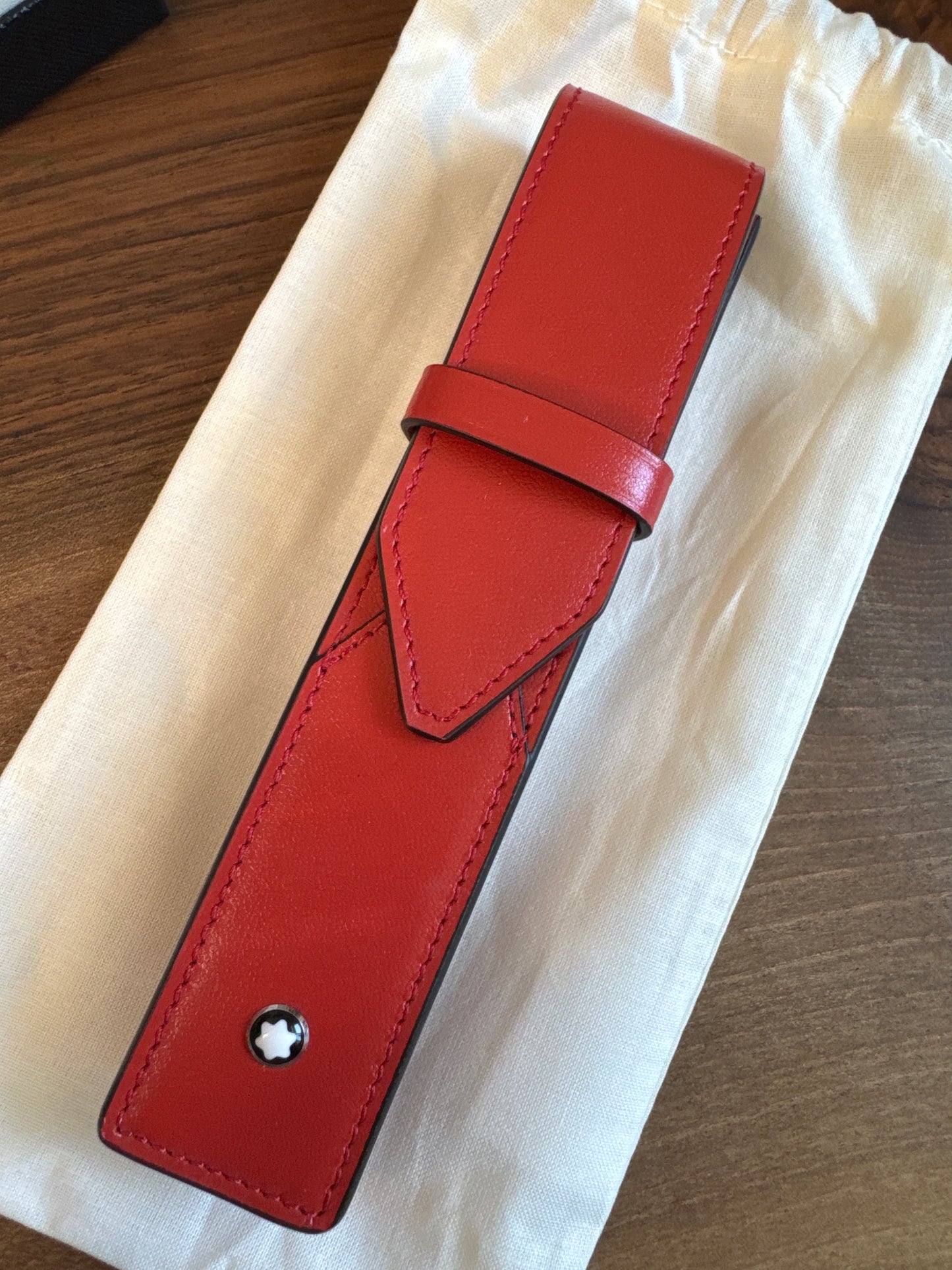 Montblanc Meisterstuck Pen Pouch in Rare Coral Color