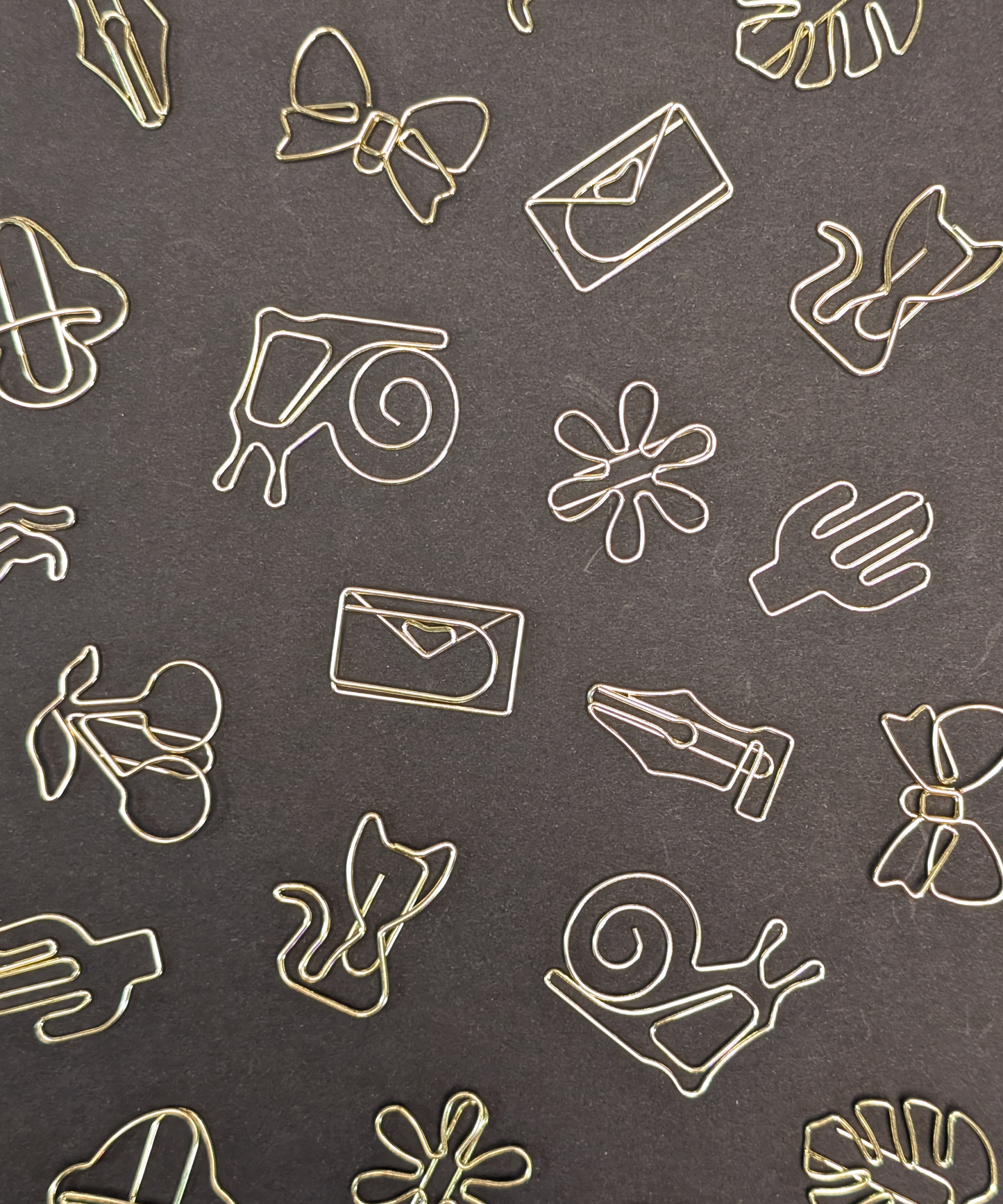 Gold Pen Nibs Boxed Paper Clips - Set of 12