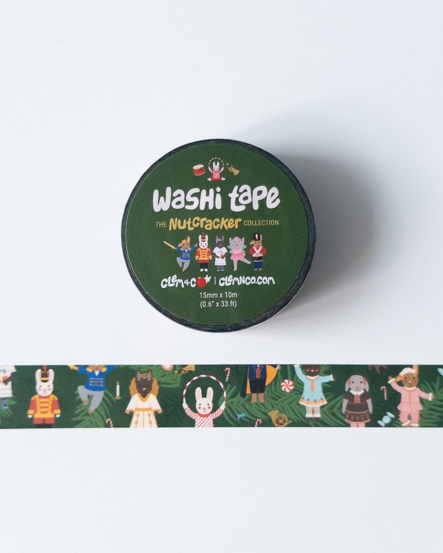 Clem & Co The Bunny Nutcracker Washi Tape - Christmas/Holiday
