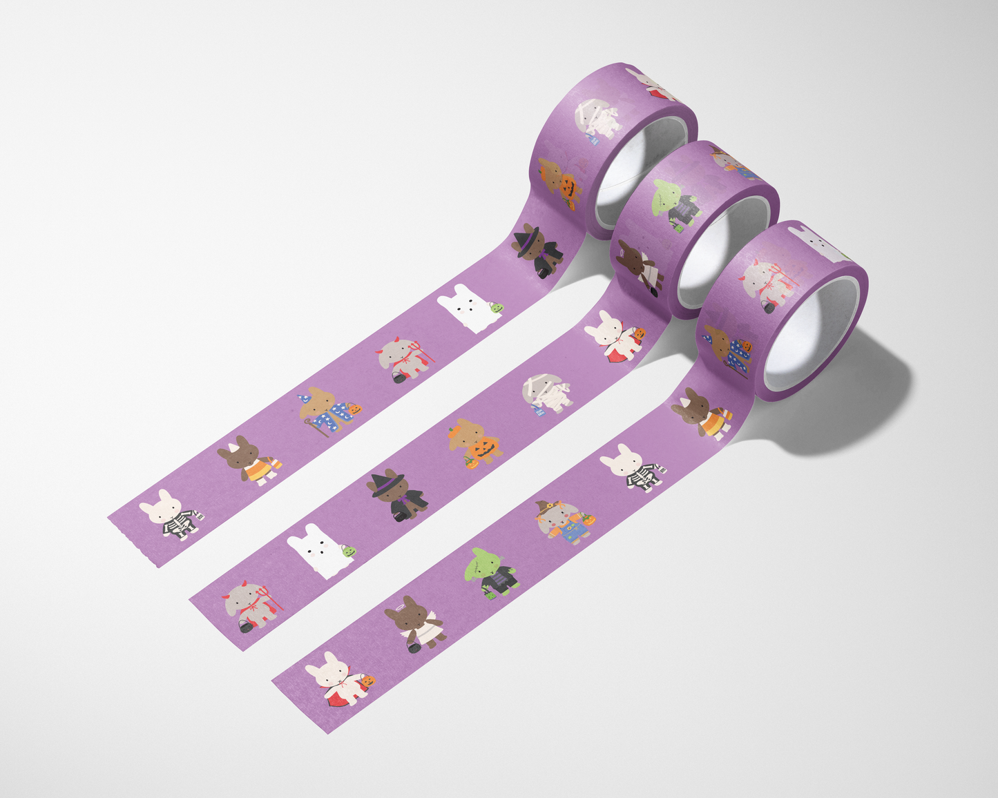 Clem & Co Halloween Parade Washi Tape - Bunnies