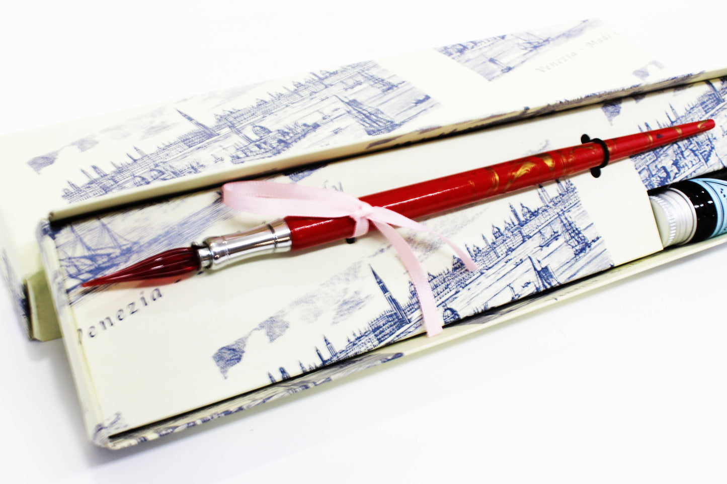 Classic Pen with Murano Glass Nib, Writing Instrument: Green