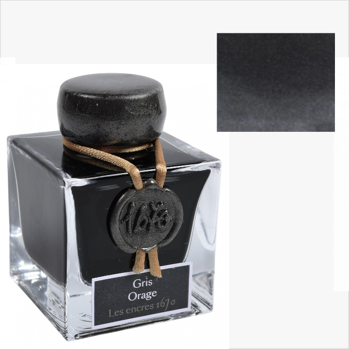 Herbin 1670 Anniversary Inks with Gold Shimmer  : Opale Nocturne