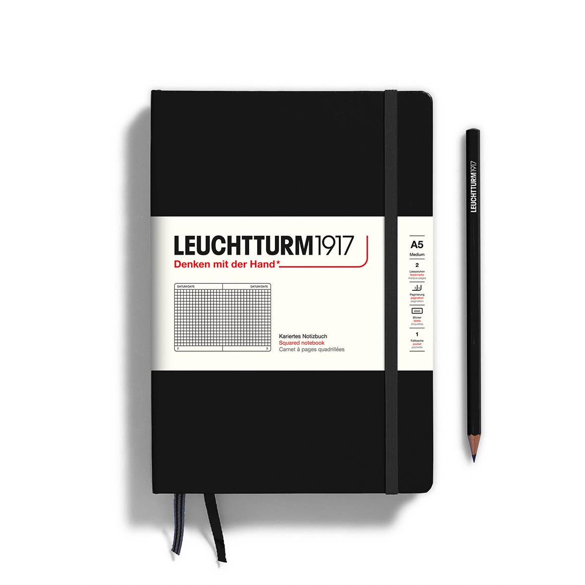 Leuchtturm Notebooks - Medium (A5): Powder / Hardcover / Ruled