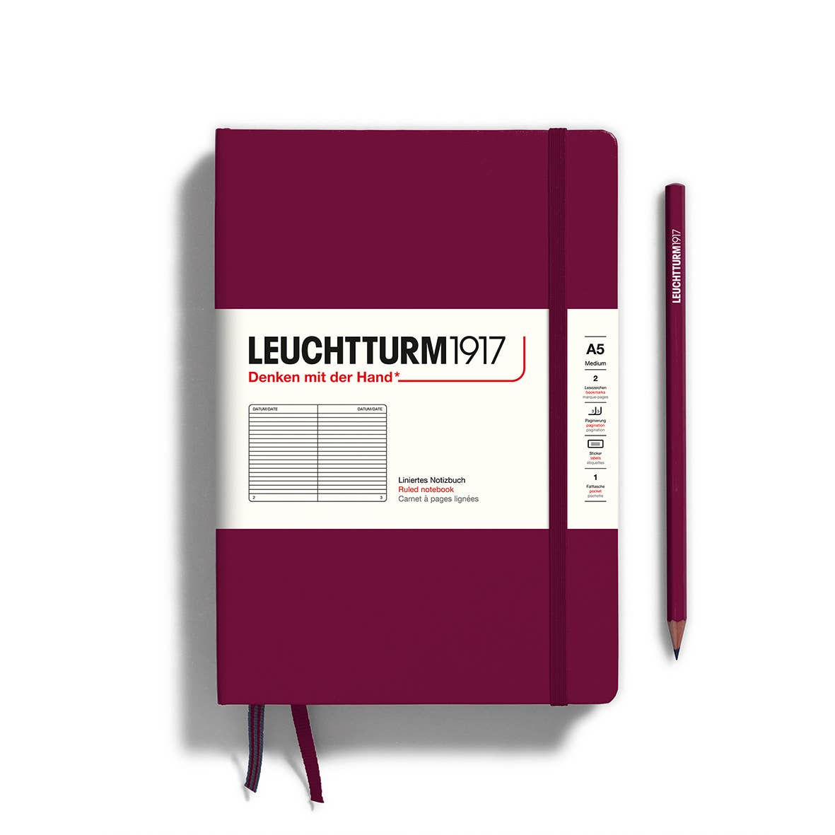 Leuchtturm Notebooks - Medium (A5): Pacific Green / Hardcover / Ruled
