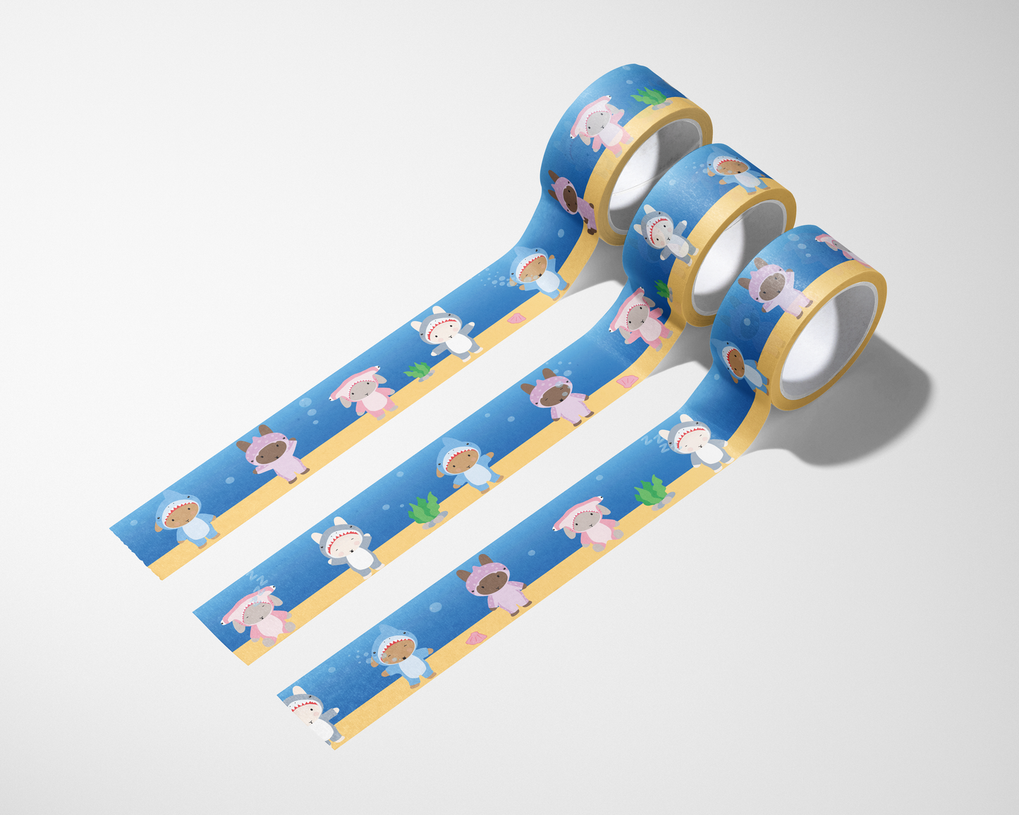 Clem & Co BUN-der the Sea Shark Clem & Friends Washi Tape