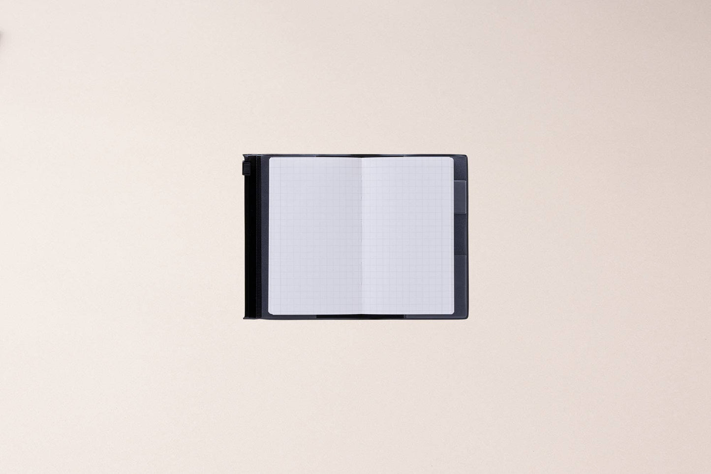 EDiT B7 Grid Notebook with PVC Cover & Zipper Pocket: Lavender
