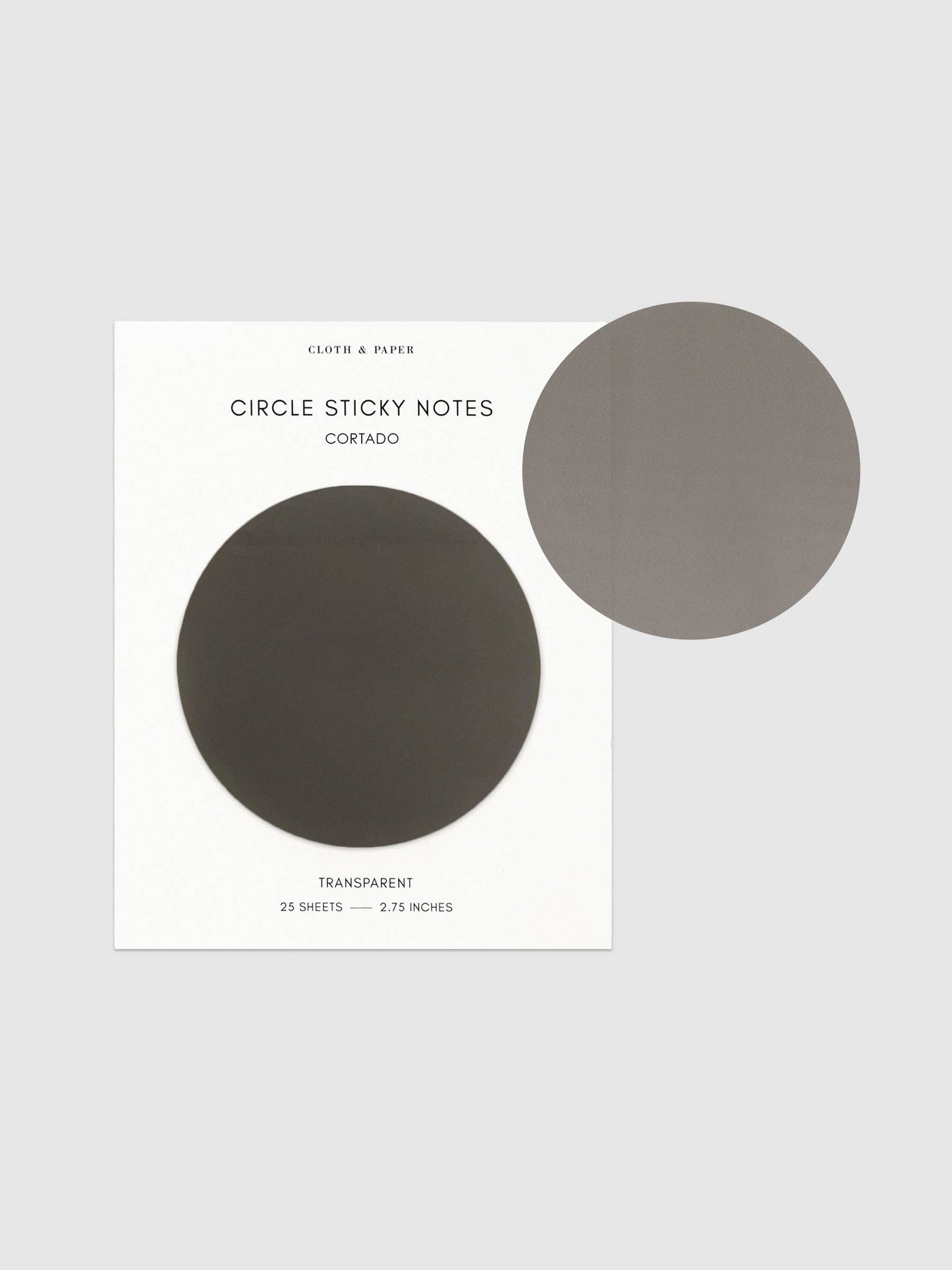 Transparent Circle Sticky Notes: Crêpe
