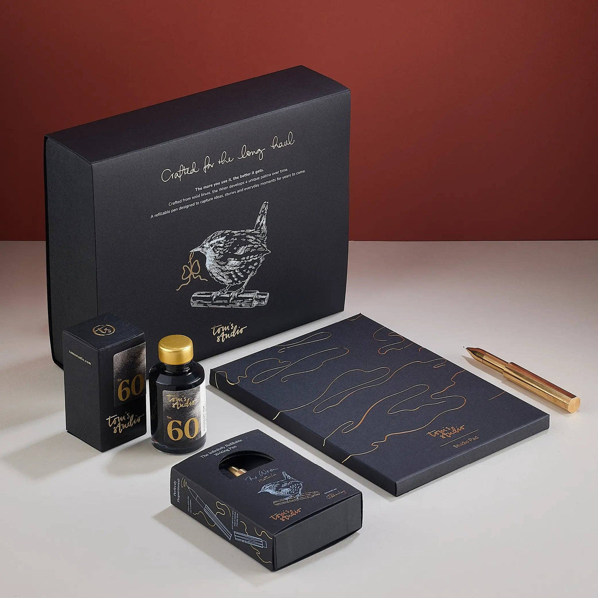 Tom's Studio Brass Wren Gift Set