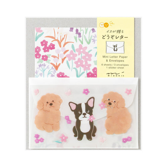 Midori Mini Letter set Dogs