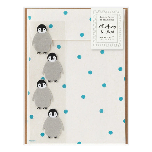 Midori Penguin Letter set