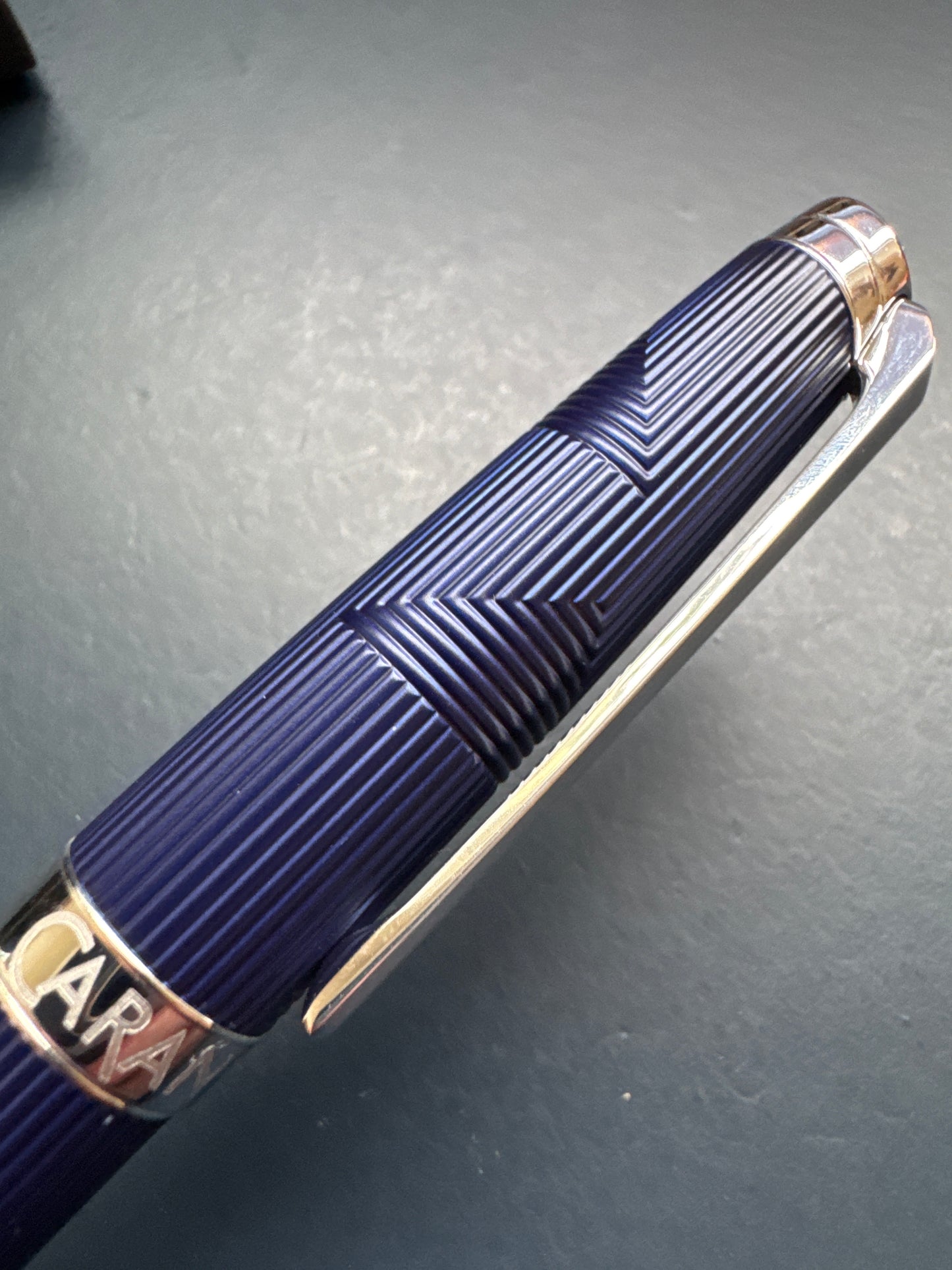 Caran d'Ache Leman Bleu Marin Fountain Pen Fine Nib