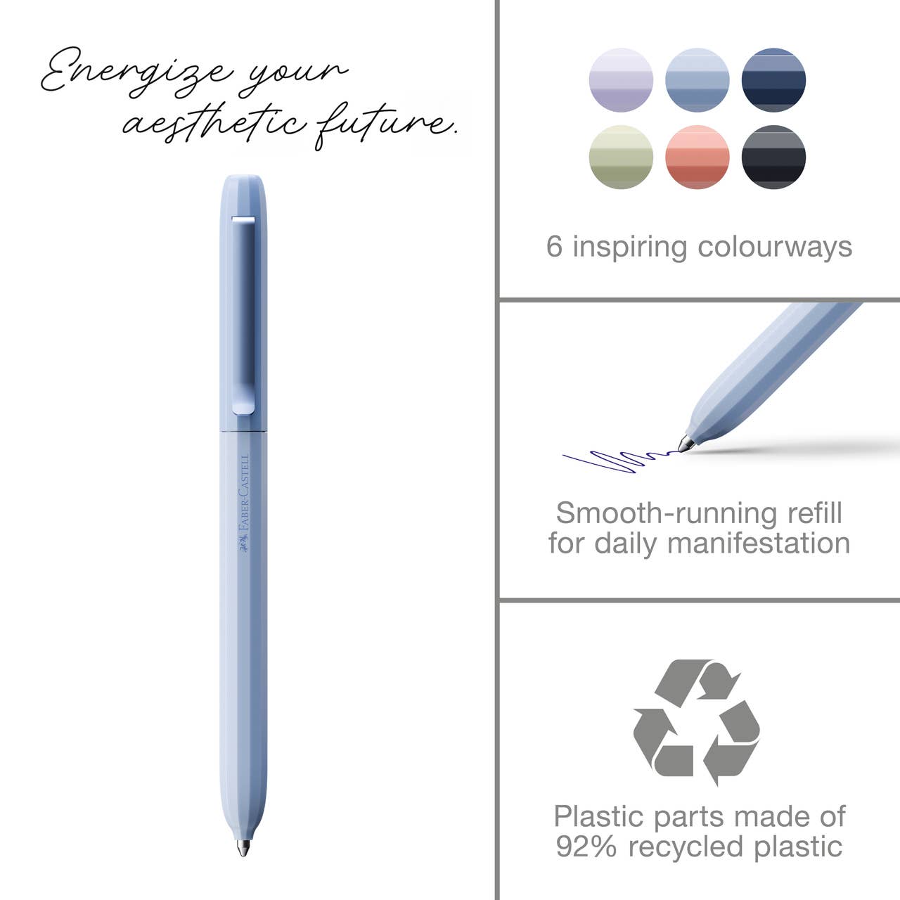 Avori Scandi Fashion Ballpoint Pens - 6 Colors Available: Peace of Mind