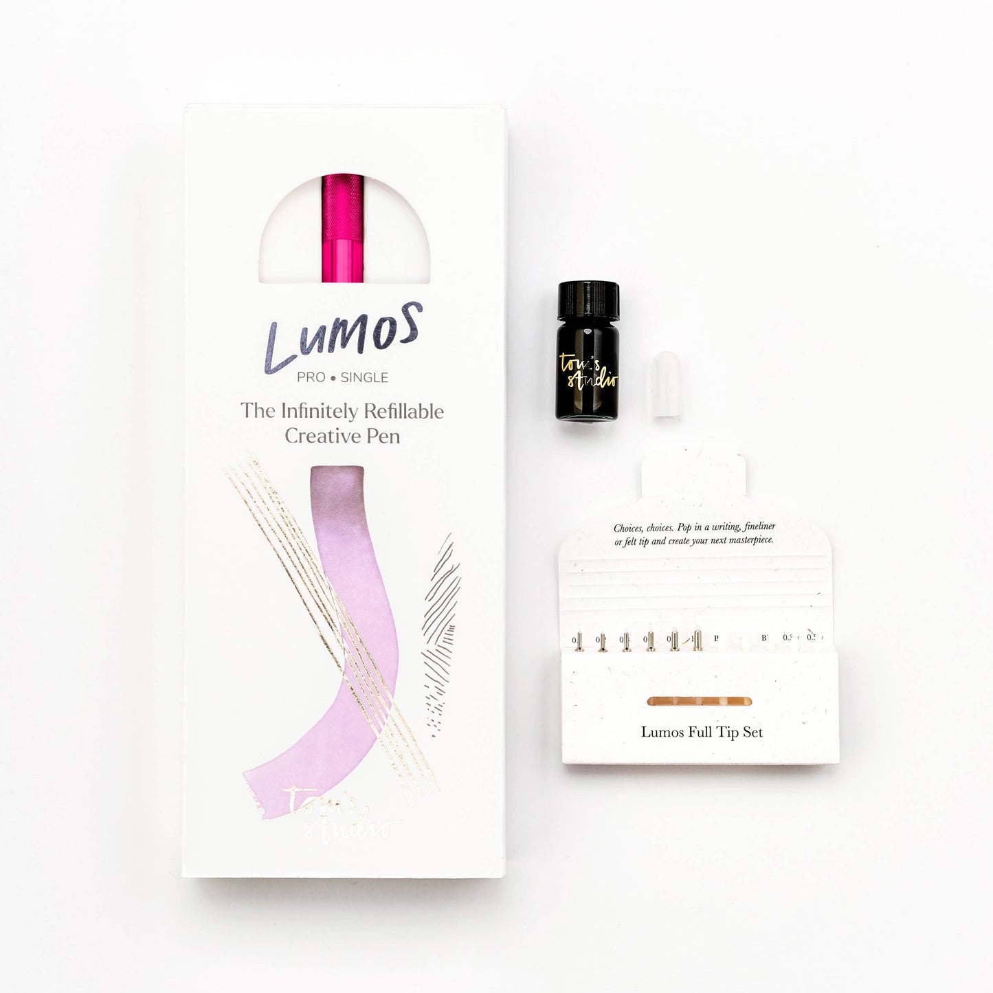 Tom's Studio Lumos Pro - Refillable Multi-Tip Pen: Sage / Single Tip