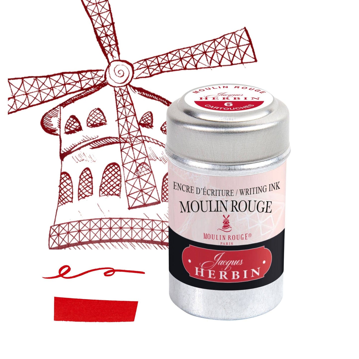Jacques Herbin "Paris Collection" Ink Cartridges: Metropolitan Green