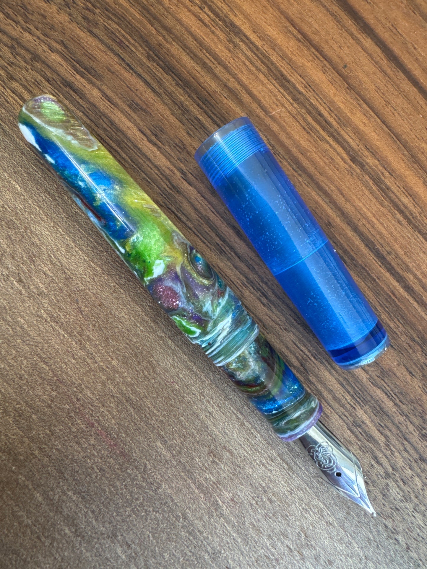 Hinze Pen Co Taschenstift Fountain Pen Atlantis Rising w/acrylic cap