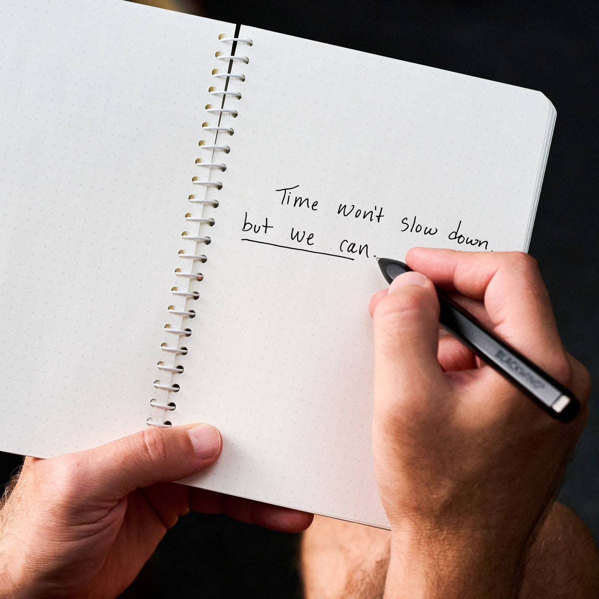 Blackwing A5 Spiral Notebook - White: Blank