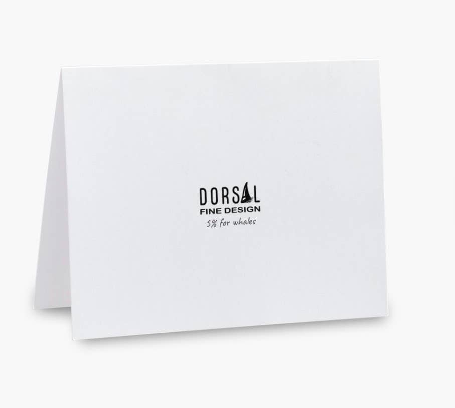 Orca Ferns Blank Note Card