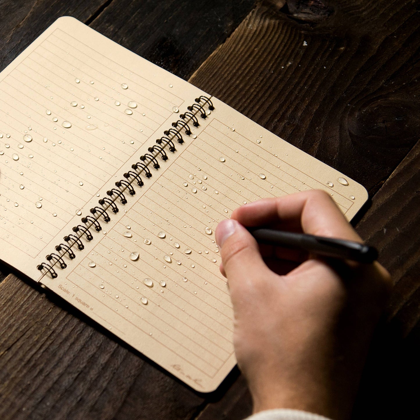 Rite in the Rain 4.625" x 7" Side Spiral Notebook, Tan