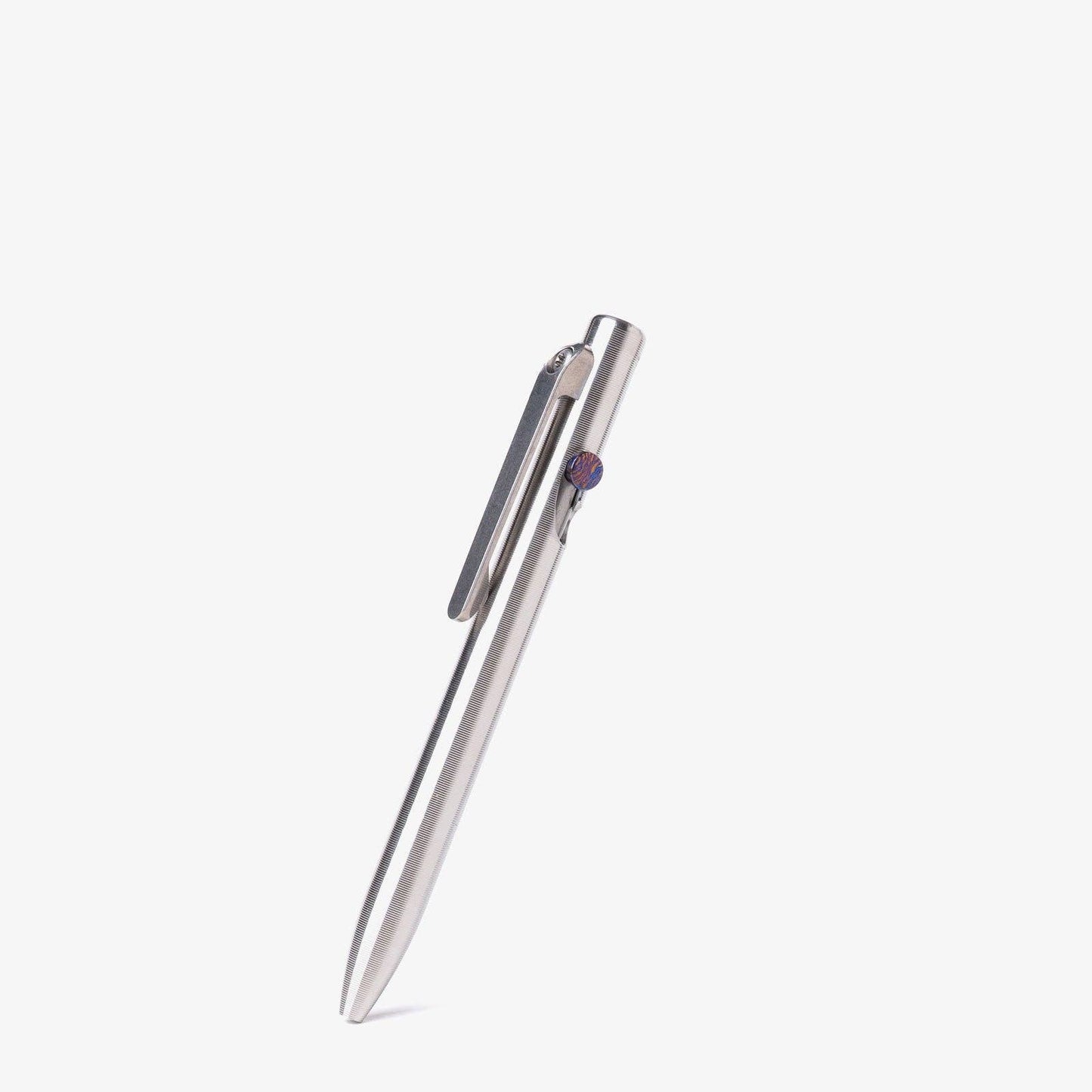 Tactile Turn Slim Bolt Action Pen: Titanium / Short