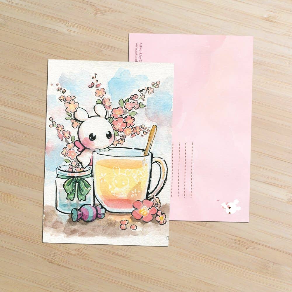 Tea Time w/ Sakuradragon Postcard