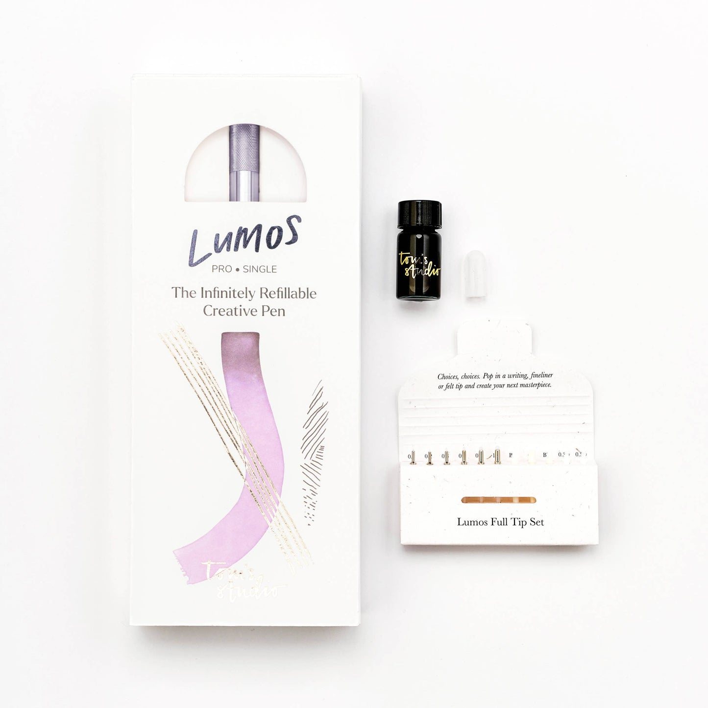 Tom's Studio Lumos Pro - Refillable Multi-Tip Pen: Ivy / Single Tip