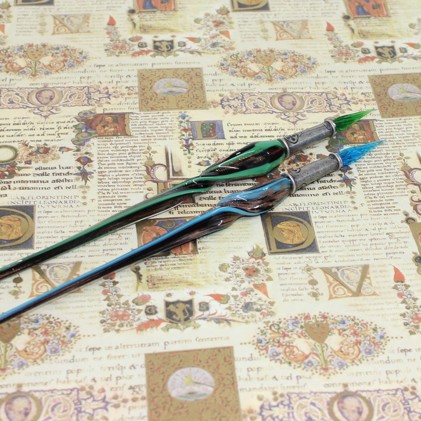 Murano Twisted Glass Pen, Classic Writing Instrument: AMETHYST
