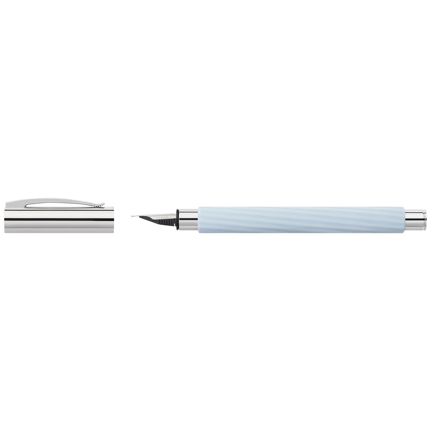 Faber Castell Ambition Italic Ice Blue Fountain Pen: Fine