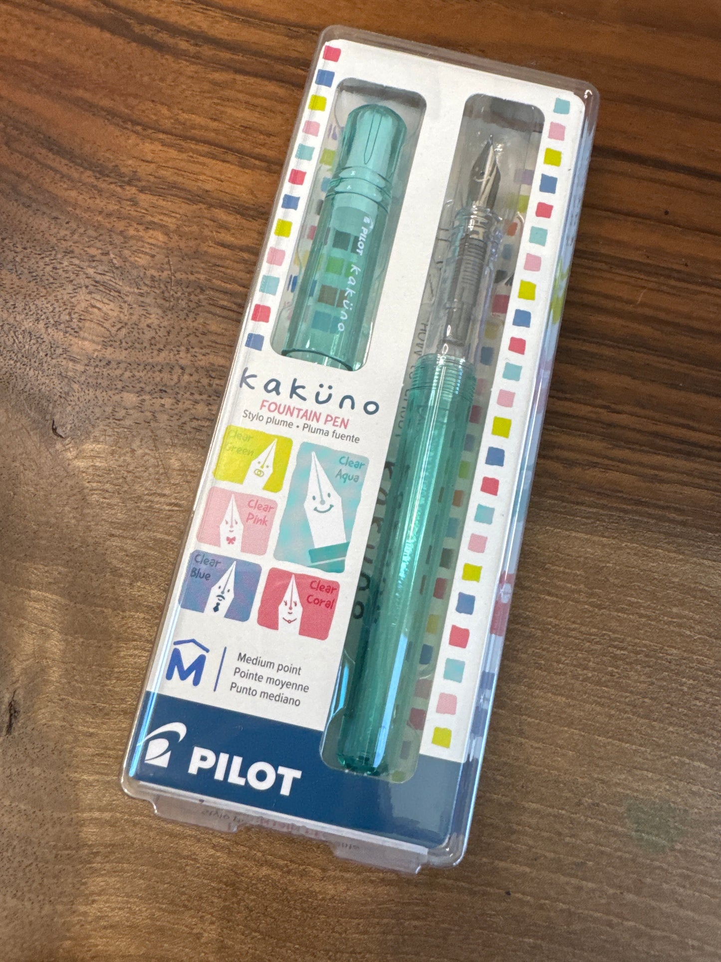 Pilot Kakuno Aqua Fountain Pen