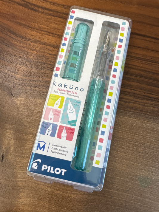 Pilot Kakuno Aqua Fountain Pen